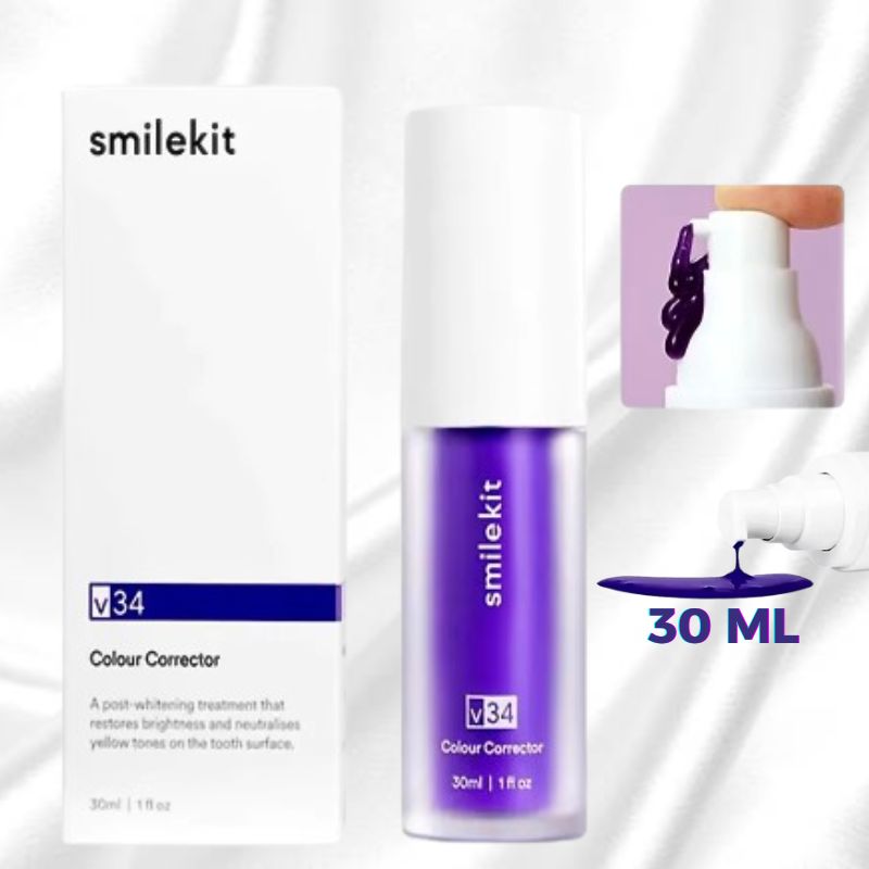 SmileKit V34 - Dentifrice Violet Blanchissant (30ml)